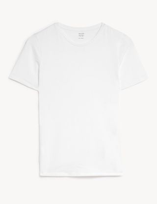 Marks & Spencer + Cotton Rich Slim Fit T-Shirt