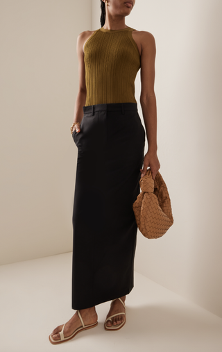 Matteau + Wool-Blend Maxi Skirt