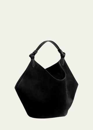 Khaite + Lotus Mini Suede Shoulder Bag