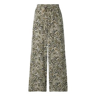 Matteau + Paisley-Print Silk Crepe de Chine Wide-Leg Pants