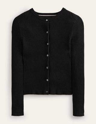 Boden + Ribbed Detail Cardigan