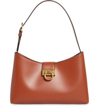 Ferragamo + Trifolio Leather Shoulder Bag