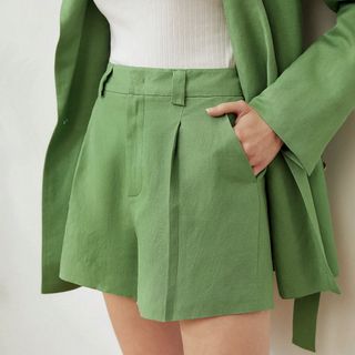 Motf + Linen Viscose Dress Shorts
