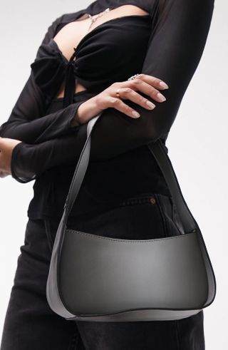 Topshop + Shay Ombré Faux Leather Shoulder Bag