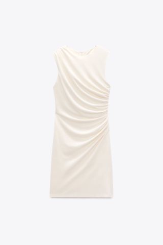 Zara + Gathered Short Dress