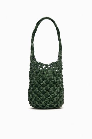 Zara + Woven Bucket Bag