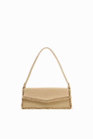 Zara + Fabric Shoulder Bag
