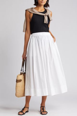Nordstrom + Cotton Poplin Skirt