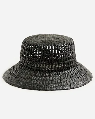 J.Crew + Rayon Open-Weave Bucket Hat
