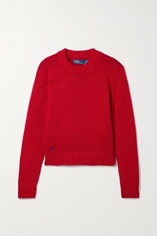 Polo Ralph Lauren + Embroidered Cotton Sweater