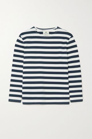 Denimist + Striped Cotton-Jersey Top