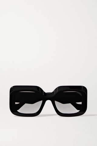 Loewe Eyewear + Oversized Square-Frame Acetate Sunglasses