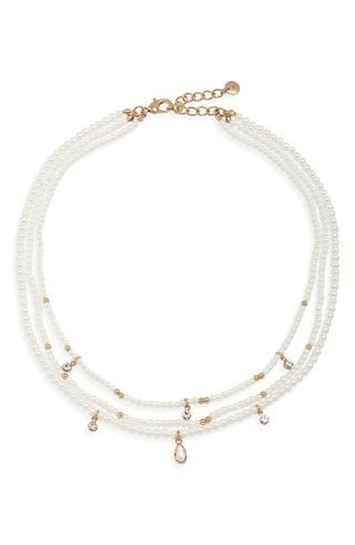 Nordstrom + Imitation Pearl Layered Necklace