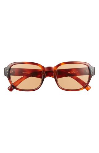 Le Specs + Unthinkable 53mm Square Sunglasses