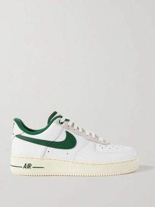 Nike + Air Force 1 '07 Suede-Trimmed Leather Sneakers