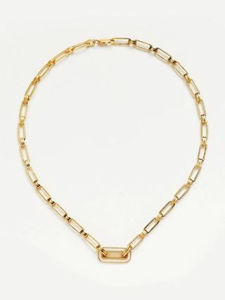 Missoma + Enamel Haze Floating Pendant Chain Necklace
