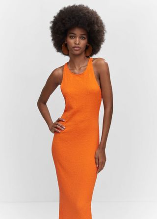 Mango + Opening Textured Dress