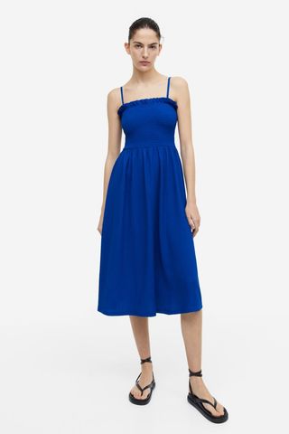 H&M + Smocked-Bodice Dress