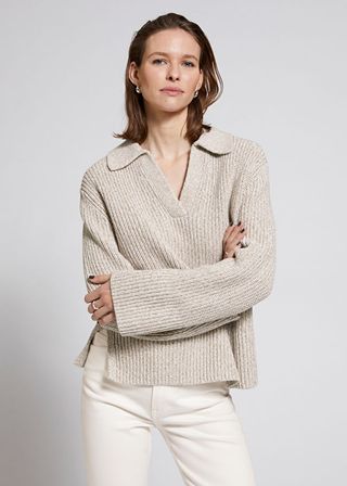 & Other Stories + Knitted Wide Cuff Sweater