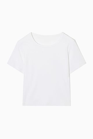 COS + Cropped Slim-Fit T-Shirt