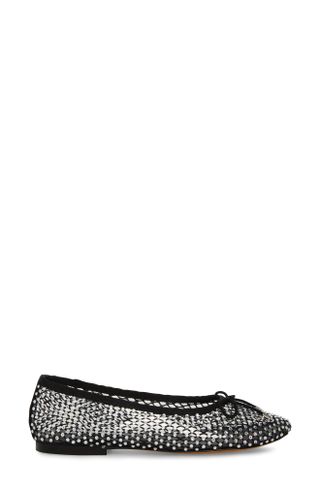 Steve Madden + Blossoms Rhinestone Mesh Ballet Flat