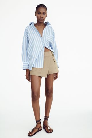 Zara + Oversize Striped Shirt