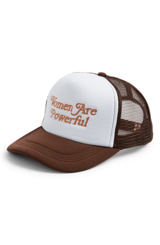 One Dna + Women Are Powerful Embroidered Trucker Hat