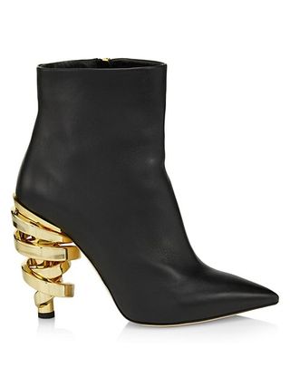 Keeyahri + Tanya Leather Ankle Booties