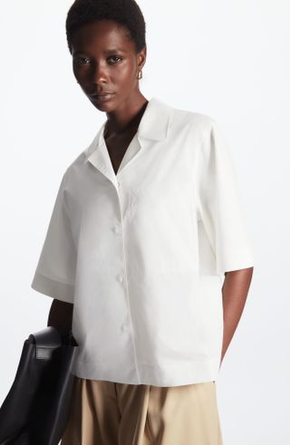Cos + Boxy Short Sleeve Button-Up Shirt
