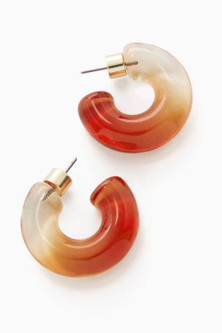 COS + Ombré Glass Hoop Earrings