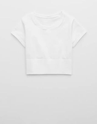 Offline by Aerie + Sidewalk Seamless Cropped T-Shirt
