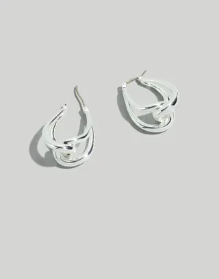 Madewell + Vintage Knot Hoop Earrings