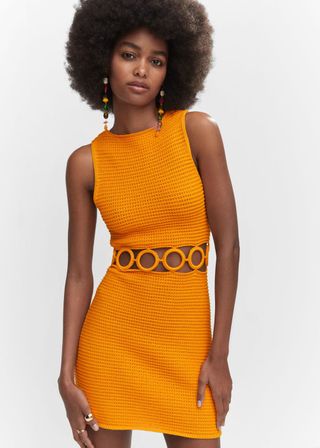 Mango + Hoops Crochet Dress