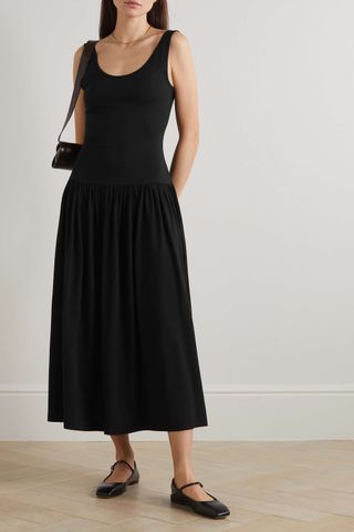 Ninety Percent + Flos Organic Cotton and Tencel Modal-Blend Maxi Dress