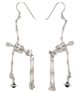 Vivienne Westwood + Silver Skeleton Earrings