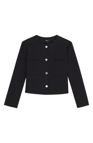 Theory + Neoteric Cotton Blend Crop Jacket