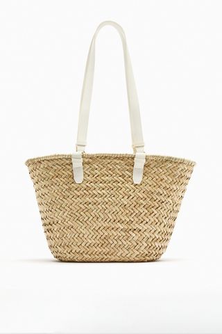 Zara + Woven Shoulder Bag