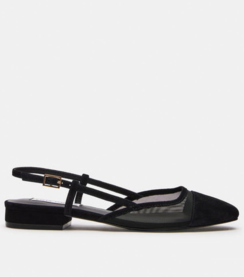 Vintage Sport Leather & Mesh Flat