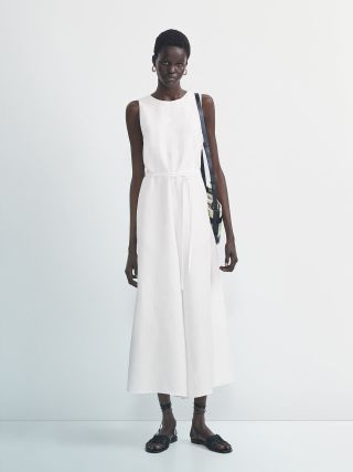 Massimo Dutti + Linen Dress
