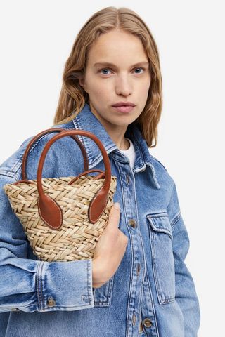 H&M + Shoulder Bag With Drawstring