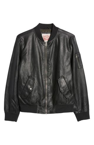 Levi's + Varsity Faux Leather Bomber Jacket