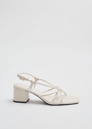 & Other Stories + Strappy Knotted Leather Sandals