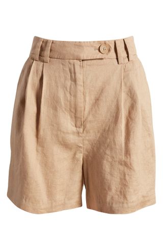 & Other Stories + Relaxed Pleated Linen Shorts