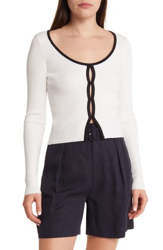 Sophie Rue + Keyhole Front Rib Sweater