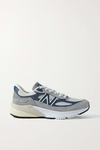 New Balance + Made in Usa 996v6 Leather-Trimmed Mesh and Suede Sneakers