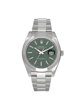 Rolex + Stainless Steel 41mm Oyster Perpetual Datejust Watch