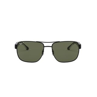 Ray-Ban + 58mm Steel Aviator Polarized Sunglasses