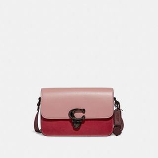 Coach + Studio Shoulder Bag in Colorblock in Pink Multi