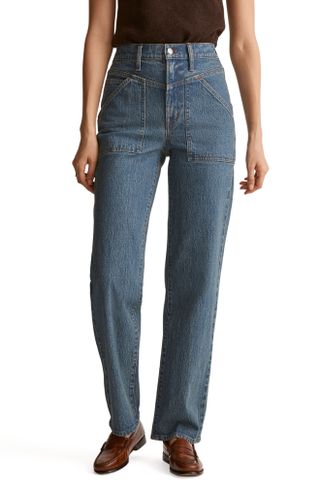 Madewell + The Perfect Patch Pocket Edition Wide Leg Jeans