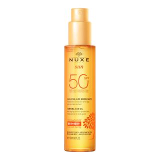 Nuxe + Tanning Sun Oil High Protection SPF 50 Face and Body